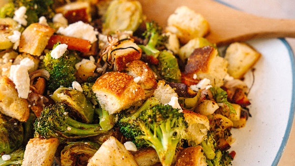 Morton & Bassett Roasted Broccoli and Brussels Sprouts Salad