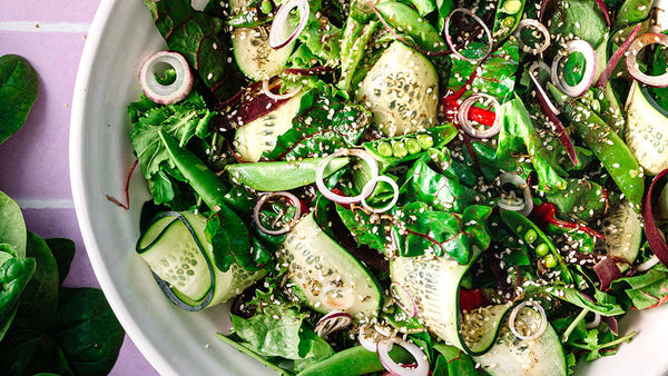 Morton & Bassett Very Spring Salad with Blood Orange Dressing