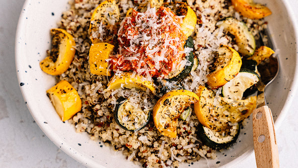 Morton & Bassett Roasted Red Pepper Pesto Quinoa Bowls