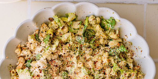 Pesto Caesar Pasta Salad