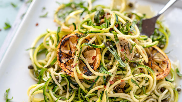 Fried Caper Zoodles 