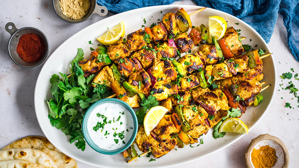 Tandoori Inspired Chicken Kebabs