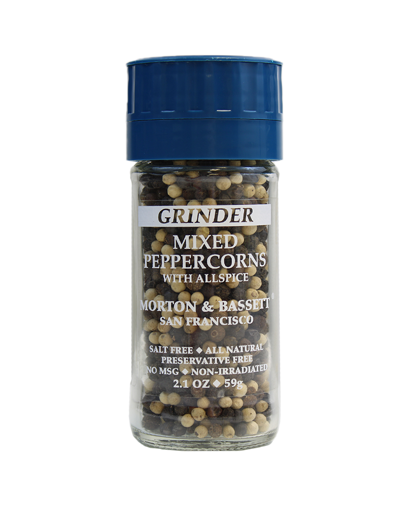 Peppercorns, Mixed (Whole) with Grinder front