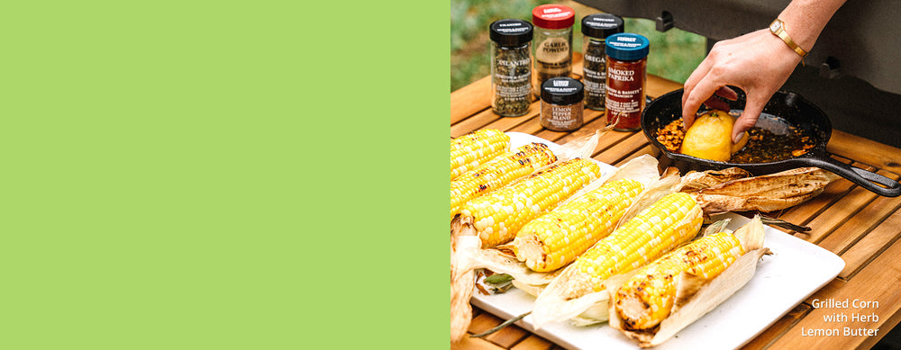 Morton & Bassett Grilled Corn with Herb Butter