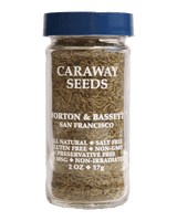 Jar of caraway seeds with Morton & Bassett branding