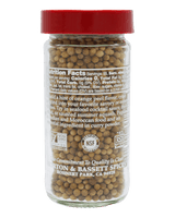 Jar of dried lentils with a red lid 
