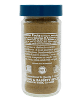 Spice jar with label 