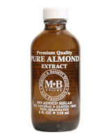 A 4 fl. oz. (118 ml) bottle of Morton & Bassette Spices Pure Almond Extract 