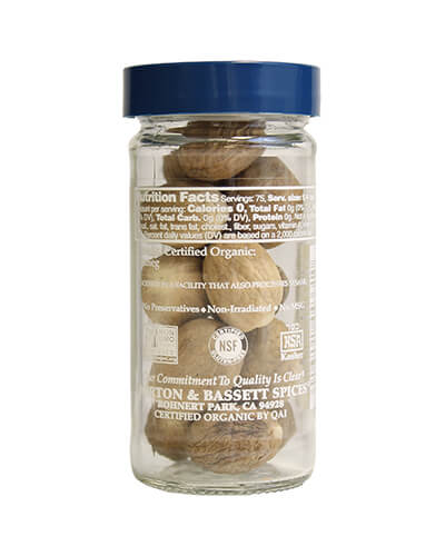 Nutmeg (Whole) - Organic - back - product carousel image