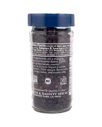 Peppercorns, Smoked Black (Whole)