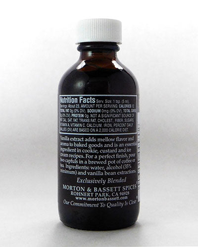 Vanilla Extract Back Packaging- Product Carousel Image