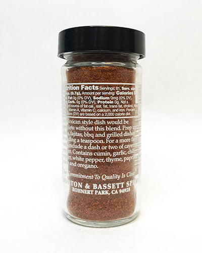 Mexican Spice Blend Back Packaging- product carousel image