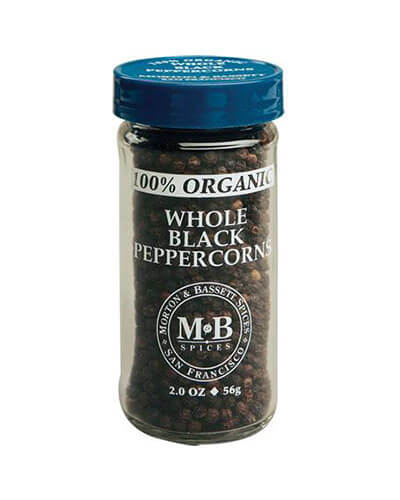 Peppercorns, Black Organic Whole - Product Carousel Image