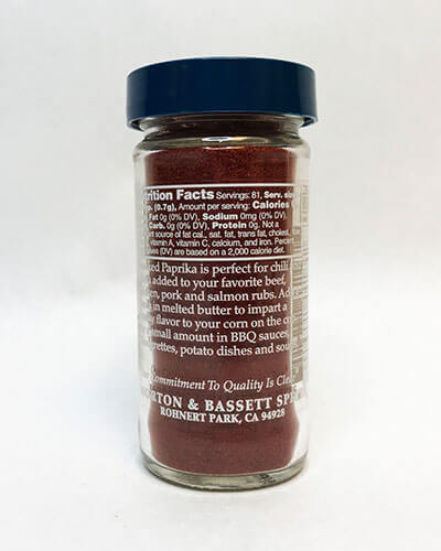 Smoked Paprika Back Packaging - Product Carousel Image